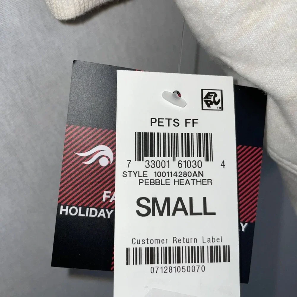 IDEOLOGY Pet Hoodie, crew buffalo Plaid, tan, S